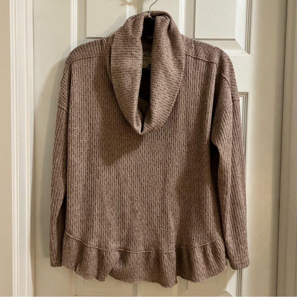 Anthropologie - Maeve Addie Ruffled Hacci Pullover